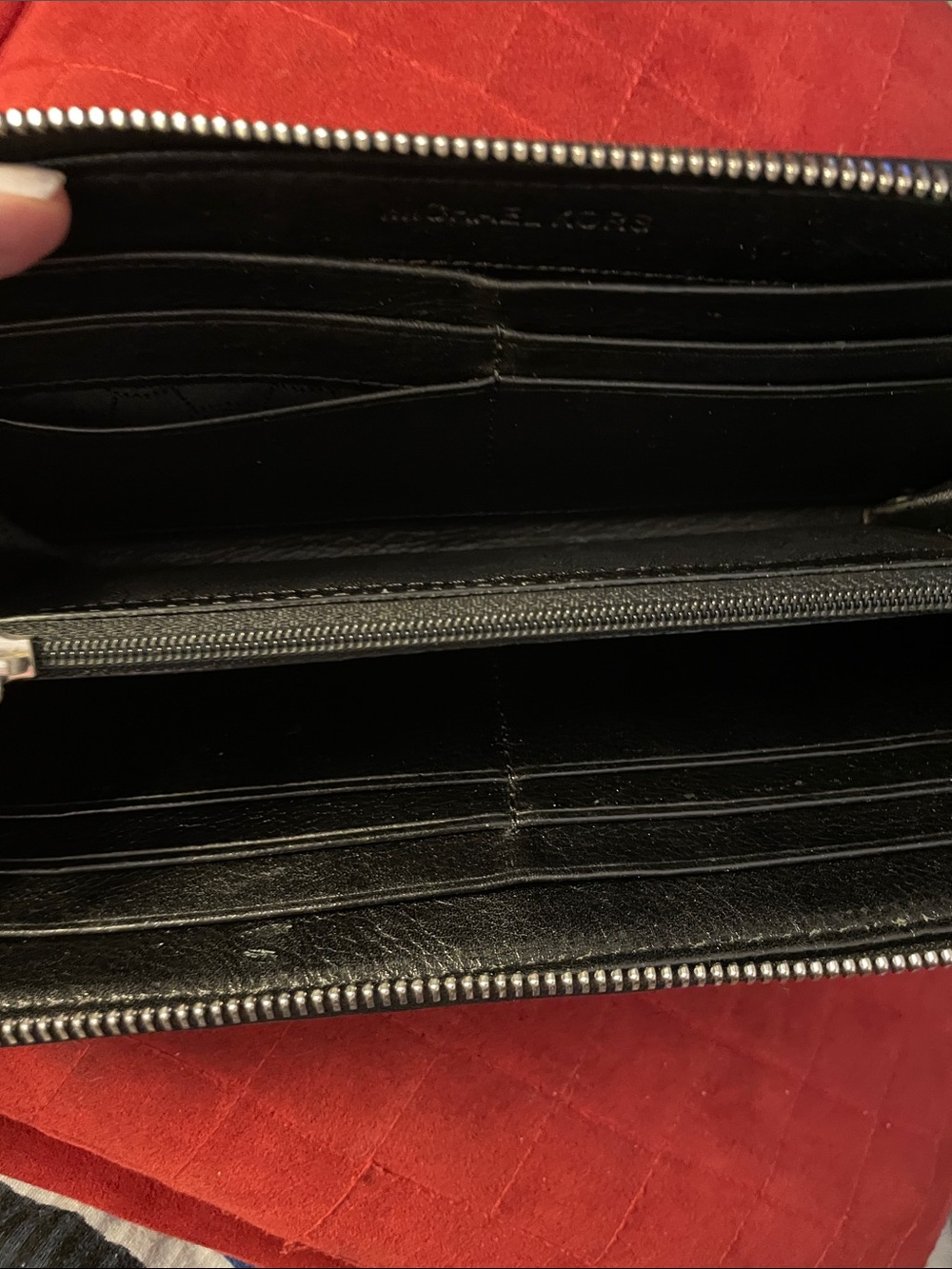 Michael Kors Black Signature MK Continental Zip Wallet - Picture 6 of 9